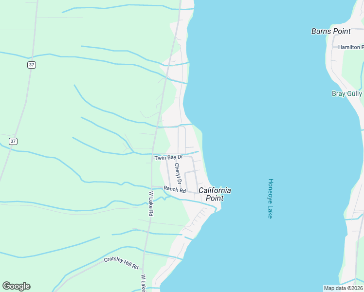 map of restaurants, bars, coffee shops, grocery stores, and more near 5551 Walt Dr in Honeoye