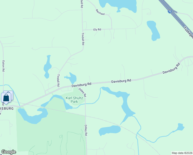 map of restaurants, bars, coffee shops, grocery stores, and more near 11892 Davisburg Road in Oakland County