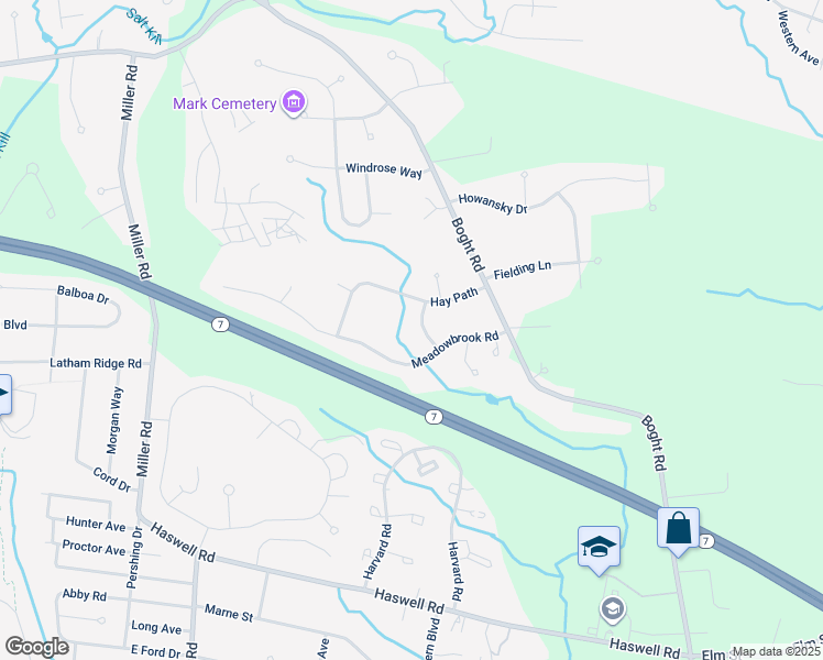 map of restaurants, bars, coffee shops, grocery stores, and more near 7 Cornsilk Rd in Watervliet