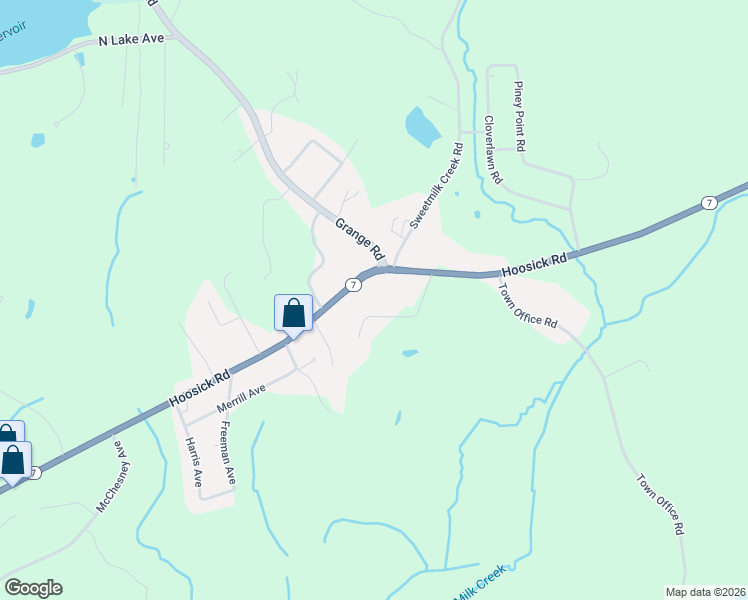 map of restaurants, bars, coffee shops, grocery stores, and more near 978 Hoosick Road in Troy