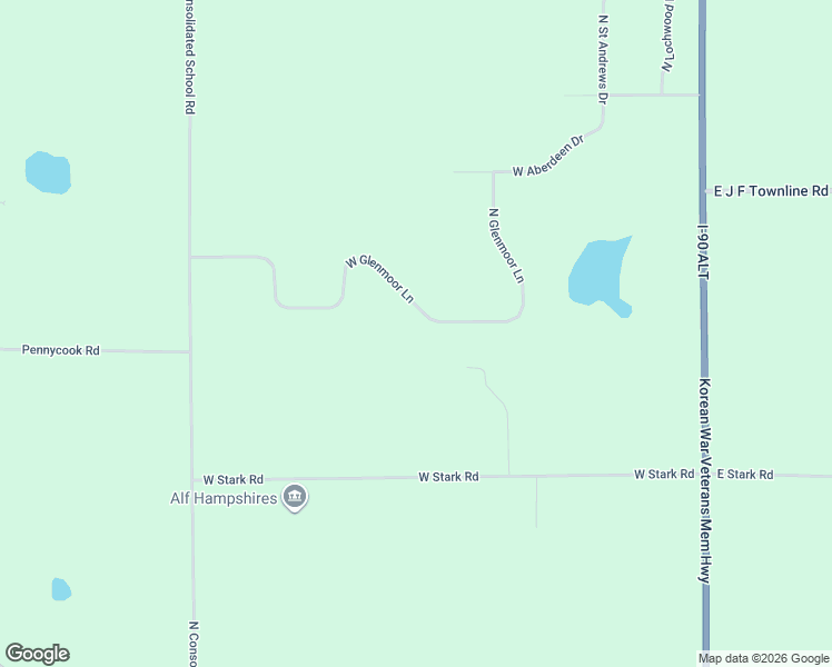 map of restaurants, bars, coffee shops, grocery stores, and more near 2023 West Glenmoor Lane in Janesville