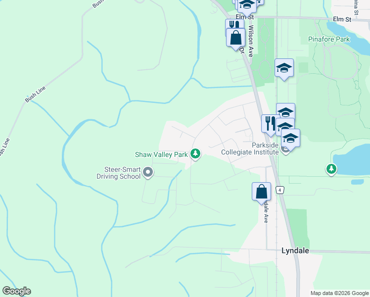 map of restaurants, bars, coffee shops, grocery stores, and more near 9 Old Course Road in St. Thomas