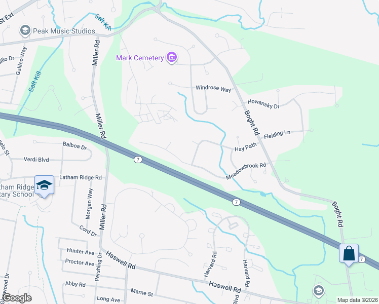 map of restaurants, bars, coffee shops, grocery stores, and more near 35 Hay Path in Watervliet