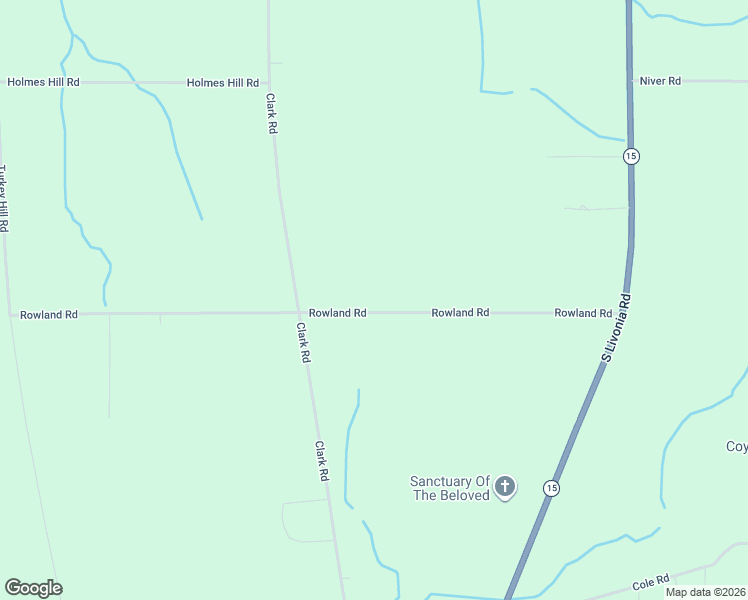 map of restaurants, bars, coffee shops, grocery stores, and more near 6181 Rowland Road in Conesus
