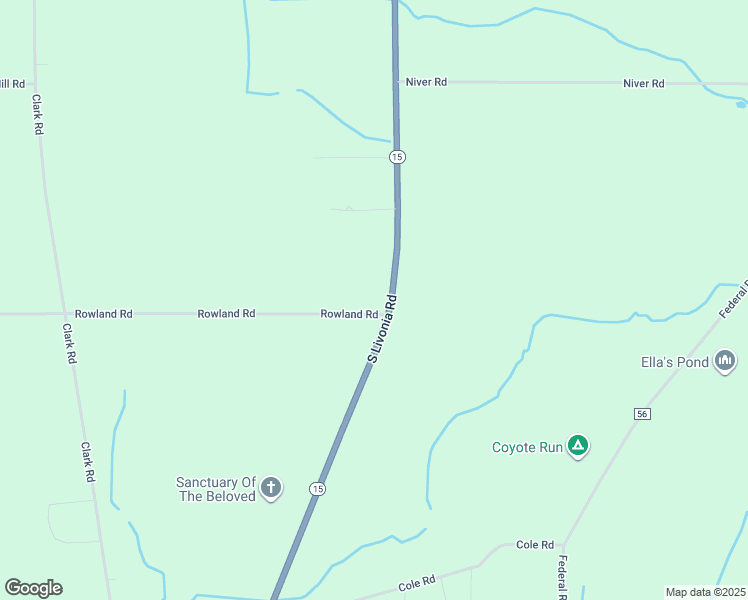 map of restaurants, bars, coffee shops, grocery stores, and more near 5456 South Livonia Road in Conesus