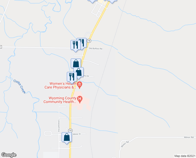 map of restaurants, bars, coffee shops, grocery stores, and more near 32 Salina Street in Warsaw