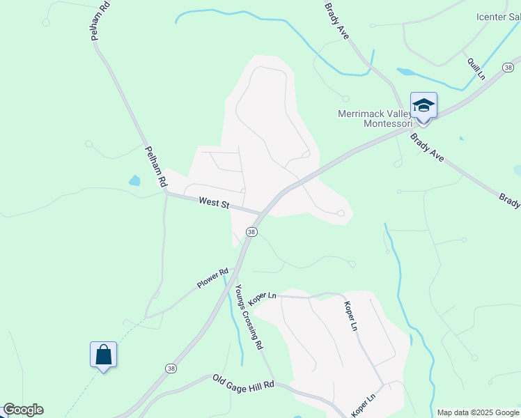 map of restaurants, bars, coffee shops, grocery stores, and more near 180 Lowell Road in Salem