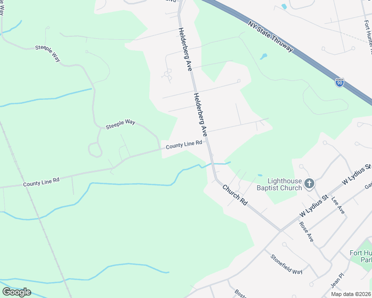 map of restaurants, bars, coffee shops, grocery stores, and more near 194 County Line Road in Schenectady