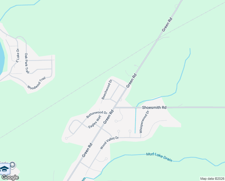 map of restaurants, bars, coffee shops, grocery stores, and more near 6063 Redondo Drive in Meridian charter Township