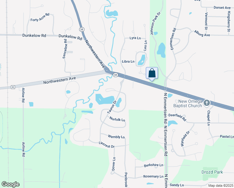 map of restaurants, bars, coffee shops, grocery stores, and more near 6601 Chesapeake Road in Racine