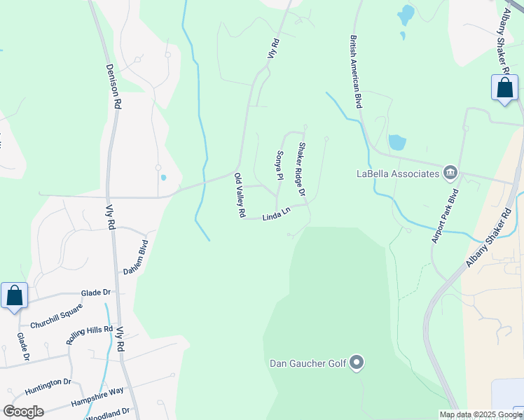 map of restaurants, bars, coffee shops, grocery stores, and more near 6 Linda Lane in Schenectady