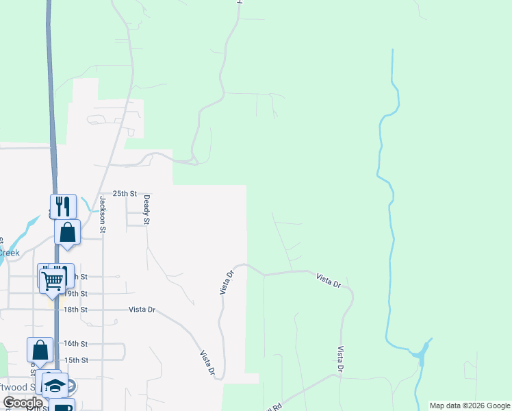 map of restaurants, bars, coffee shops, grocery stores, and more near 42260 Cedar Hollow Road in Port Orford