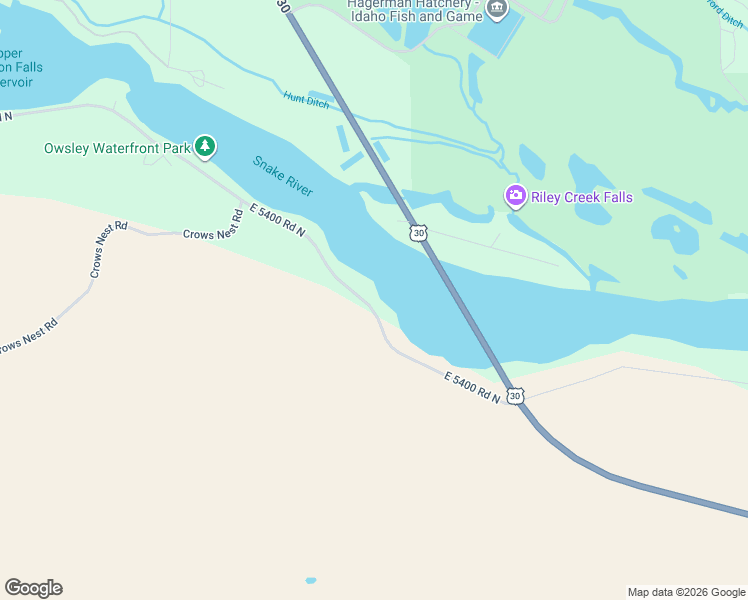 map of restaurants, bars, coffee shops, grocery stores, and more near 41-45 Bell Rapids Rd in Hagerman
