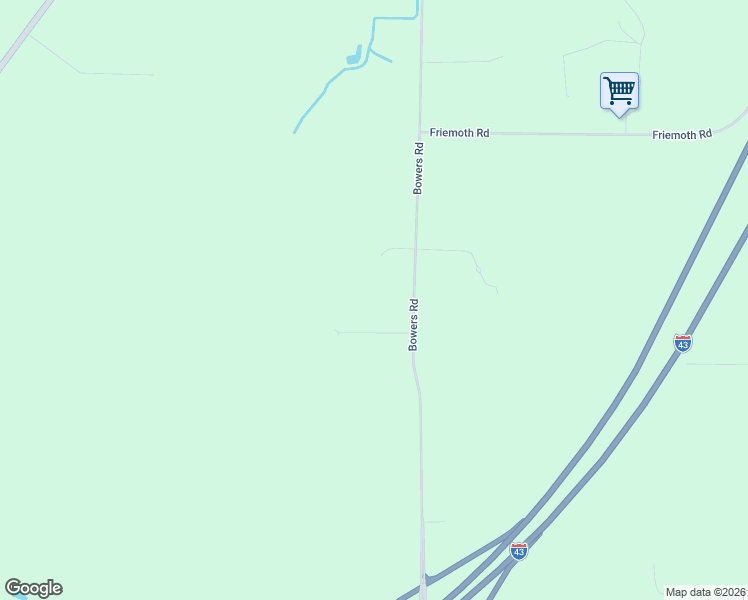 map of restaurants, bars, coffee shops, grocery stores, and more near N7321 Bowers Road in Elkhorn