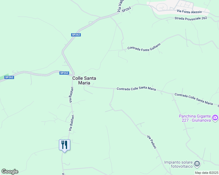 map of restaurants, bars, coffee shops, grocery stores, and more near 28 Contrada Colle Santa Maria in Colle Santa Maria