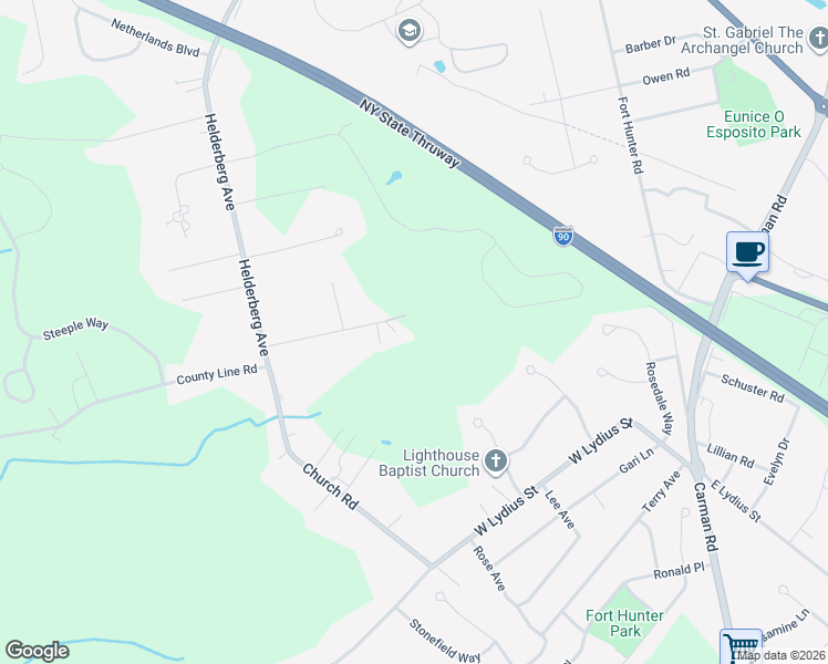 map of restaurants, bars, coffee shops, grocery stores, and more near 32 Keator Drive in Schenectady