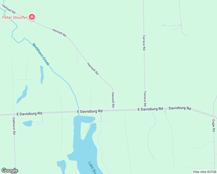 map of restaurants, bars, coffee shops, grocery stores, and more near 10935 Hensell Road in Holly