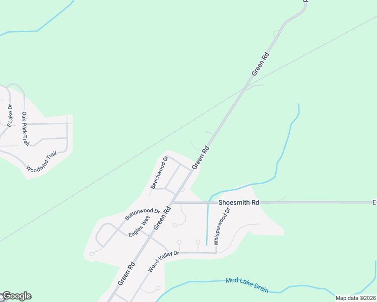 map of restaurants, bars, coffee shops, grocery stores, and more near 6117 Green Road in Meridian charter Township