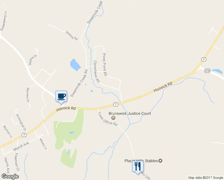 map of restaurants, bars, coffee shops, grocery stores, and more near 1005 Cloverlawn Road in Troy