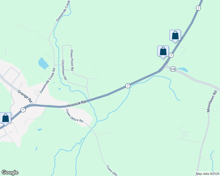 map of restaurants, bars, coffee shops, grocery stores, and more near 1093 Hoosick Road in Troy