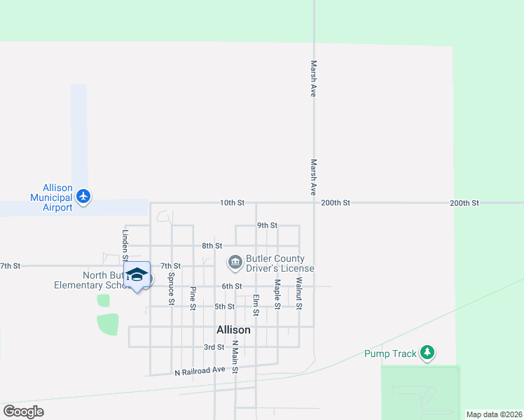 map of restaurants, bars, coffee shops, grocery stores, and more near 920 Elm Street in Allison