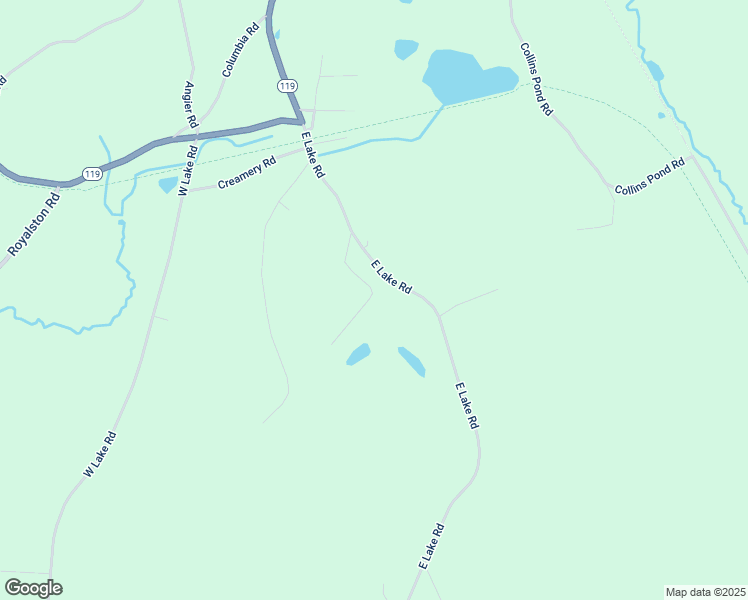 map of restaurants, bars, coffee shops, grocery stores, and more near East Lake Road in Fitzwilliam