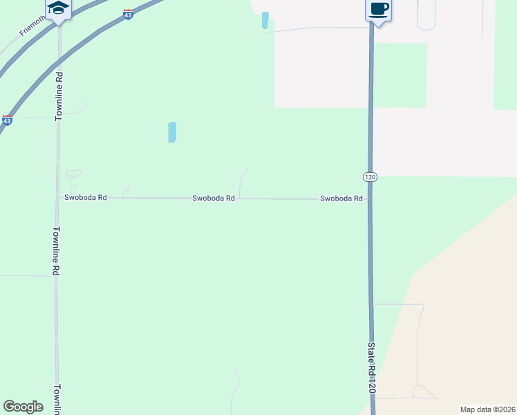 map of restaurants, bars, coffee shops, grocery stores, and more near W2245 Swoboda Road in East Troy
