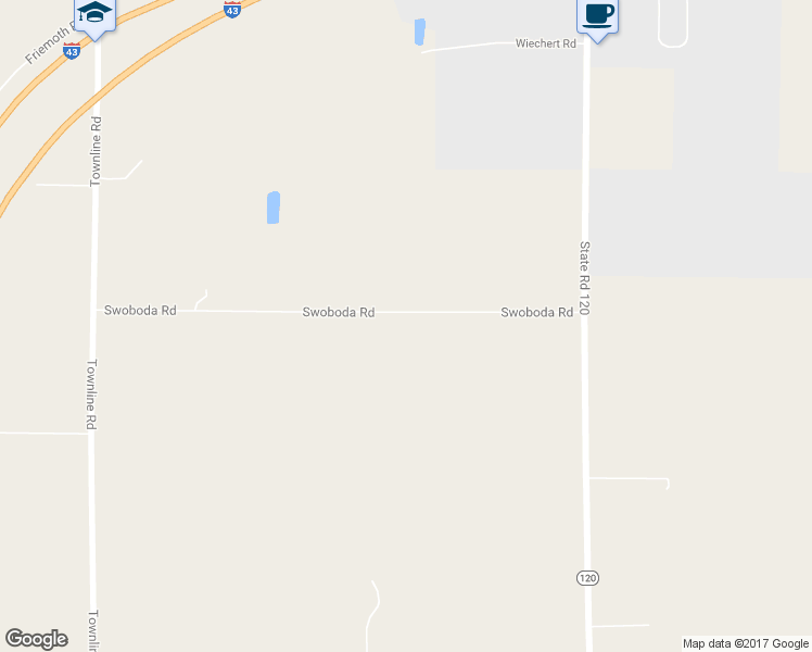 map of restaurants, bars, coffee shops, grocery stores, and more near W2245 Swoboda Road in East Troy