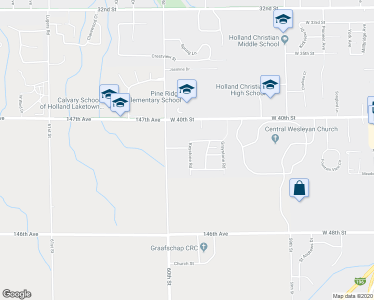 map of restaurants, bars, coffee shops, grocery stores, and more near 622 Cedar Square Street in Holland