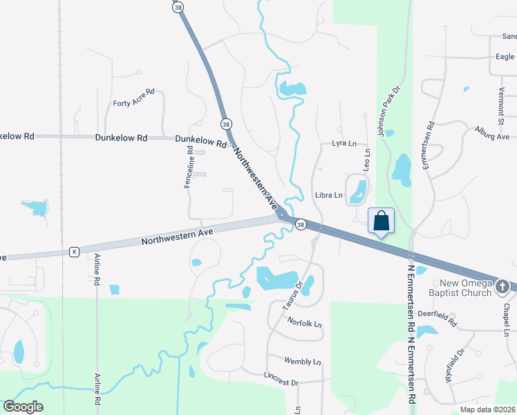 map of restaurants, bars, coffee shops, grocery stores, and more near 6800 Northwestern Avenue in Racine