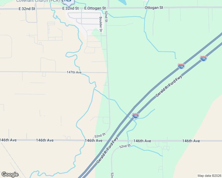 map of restaurants, bars, coffee shops, grocery stores, and more near 4677 52nd Street in Holland