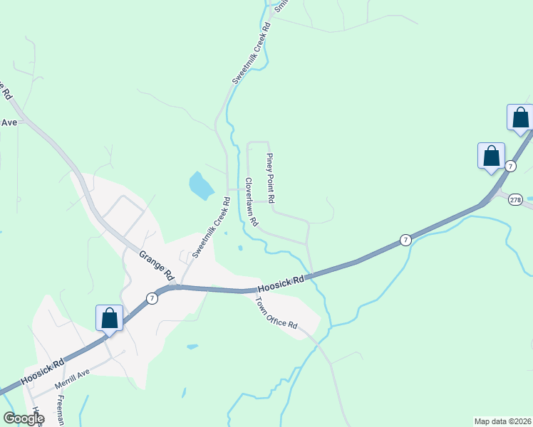 map of restaurants, bars, coffee shops, grocery stores, and more near 2015 Piney Point Road in Troy