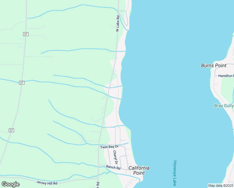 map of restaurants, bars, coffee shops, grocery stores, and more near 5445 Francis Shores in Honeoye