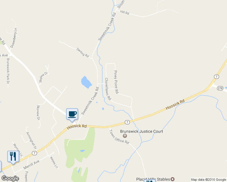 map of restaurants, bars, coffee shops, grocery stores, and more near 2015 Piney Point Road in Troy