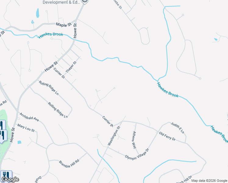 map of restaurants, bars, coffee shops, grocery stores, and more near 31 Sable Run Lane in Methuen