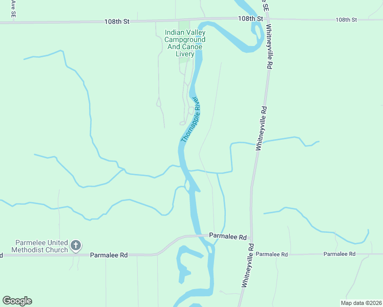 map of restaurants, bars, coffee shops, grocery stores, and more near 7325 Bouman Drive in Middleville