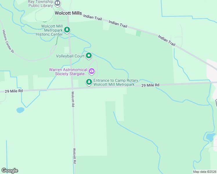map of restaurants, bars, coffee shops, grocery stores, and more near 20652 29 Mile Road in Ray