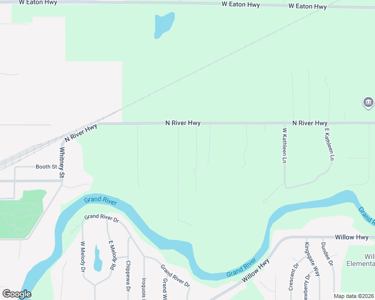map of restaurants, bars, coffee shops, grocery stores, and more near 13365 Wind Spirit Drive in Grand Ledge