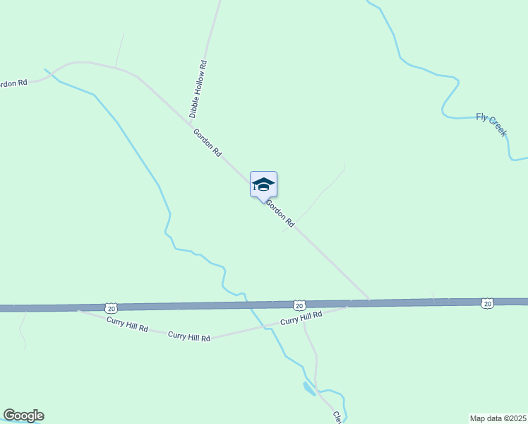 map of restaurants, bars, coffee shops, grocery stores, and more near 428 Gordon Road in Sloansville