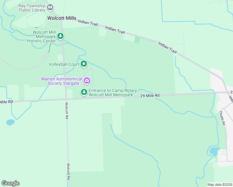 map of restaurants, bars, coffee shops, grocery stores, and more near 20850 29 Mile Road in Ray