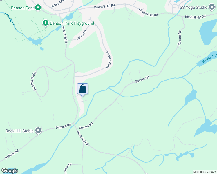 map of restaurants, bars, coffee shops, grocery stores, and more near 19 Bear Path Lane in Hudson