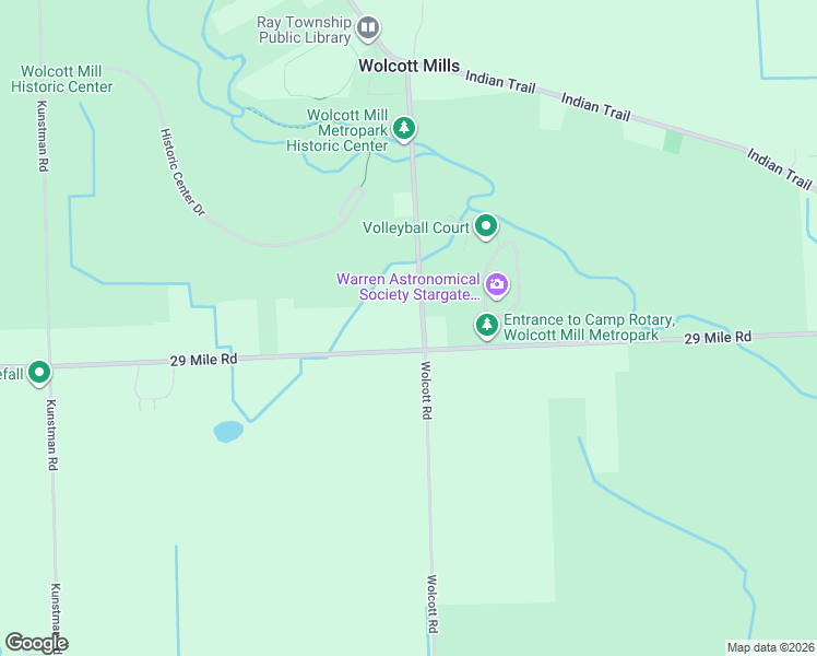 map of restaurants, bars, coffee shops, grocery stores, and more near 63261 Wolcott Road in Ray