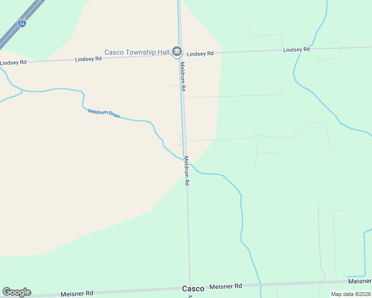 map of restaurants, bars, coffee shops, grocery stores, and more near 4678 Meldrum Road in Casco