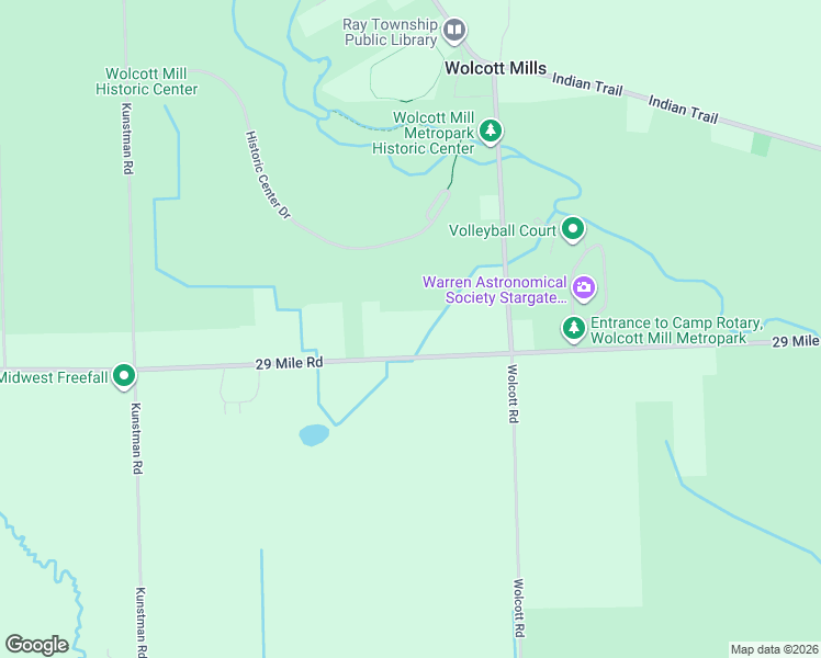 map of restaurants, bars, coffee shops, grocery stores, and more near 19801 29 Mile Road in Ray