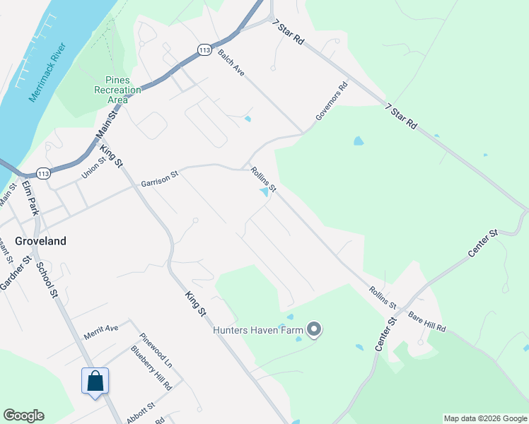 map of restaurants, bars, coffee shops, grocery stores, and more near 4 Alpha Road in Groveland