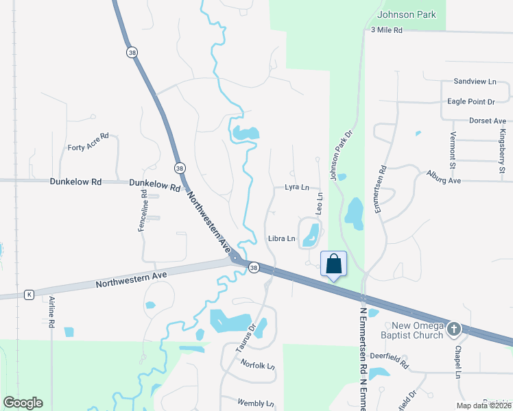 map of restaurants, bars, coffee shops, grocery stores, and more near 3420 Taurus Drive in Racine
