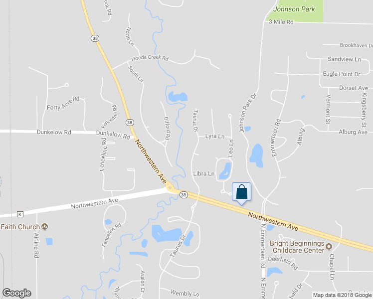 map of restaurants, bars, coffee shops, grocery stores, and more near 3420 Taurus Drive in Racine