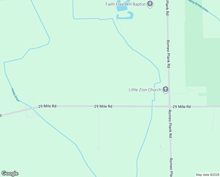 map of restaurants, bars, coffee shops, grocery stores, and more near 15925 29 Mile Road in Ray