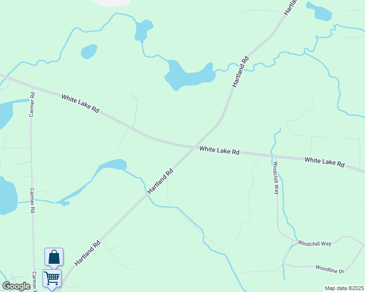 map of restaurants, bars, coffee shops, grocery stores, and more near 11459 White Lake Road in Fenton