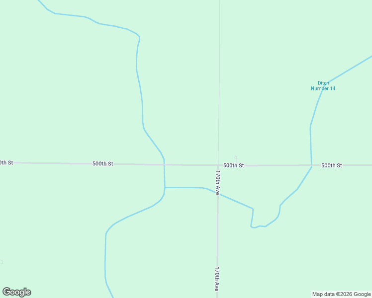 map of restaurants, bars, coffee shops, grocery stores, and more near 16891-16999 500th Street in Pocahontas